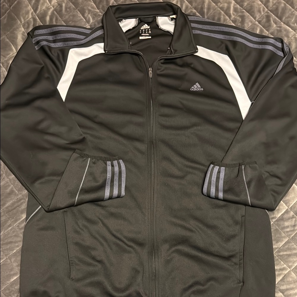 Adidas Black and Gray Jacket